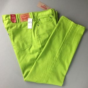 lime green levis jeans
